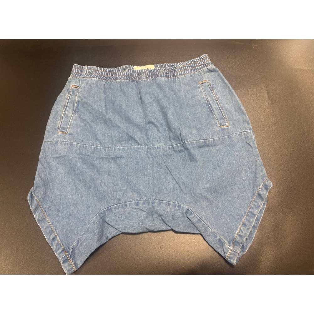 One Teaspoon NWOT Calypsos Harem Mid Length Shorts Blue Denim‎ Size X-Small